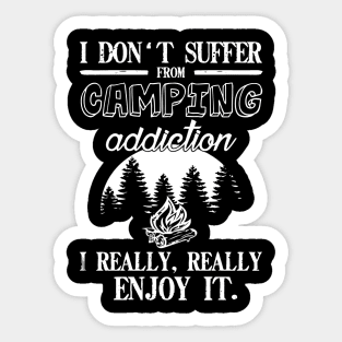 Camping - I Really Enjoy  It Sticker